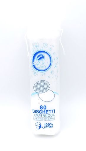 Dischete demachiante Bumbac Soft White doubleface, 80 buc