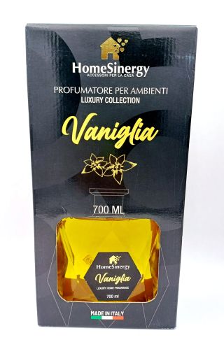 Odorizant camera Sinergy Luxury Vaniglia cu betisoare, aroma de Vanilie, 700 ml