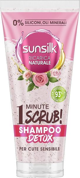 Sampon Detox Scrub 1 minut pentru scalp sensibil, 200 ml, Sunsilk Pink