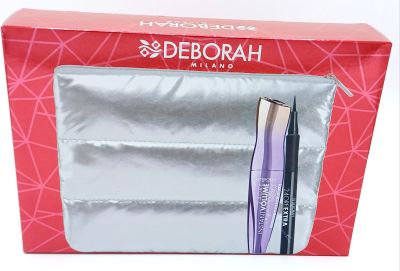 Set Mascara Deborah 24h Instant Volume Stars Black, 12 ml + Eyeliner 24h Extra